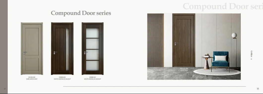 Sample Customization Fashion Competitive Price Home Residential Condo Interior Bedroom Kitchen Bath Room White Primer Interior Wooden Solid Wood MDF PVC Door