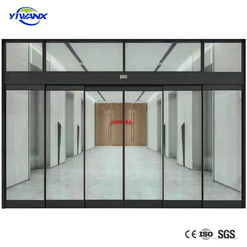 High Quality Industrial Hotel Commercial Auto Automatic Operators Interior Aluminium Glass Sliding Door
