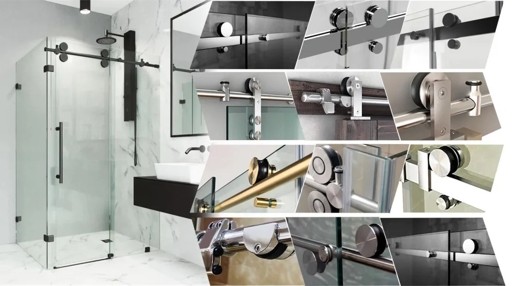 Hot Sale Roller Wheels Sliding Glass Door System for Sliding Shower Enclosure Hardware