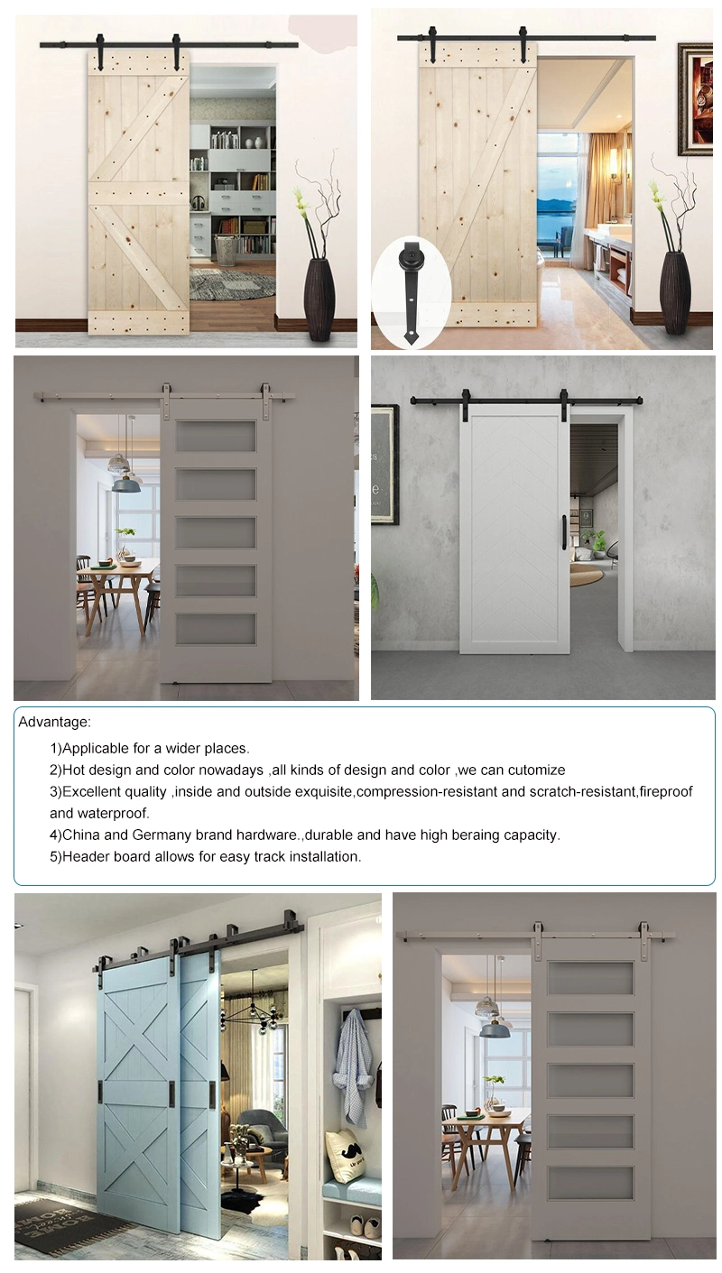Aluminum Decorative Partition Design Interior Door Slim Narrow Frame Sliding Barn Glass Door for Kitchen