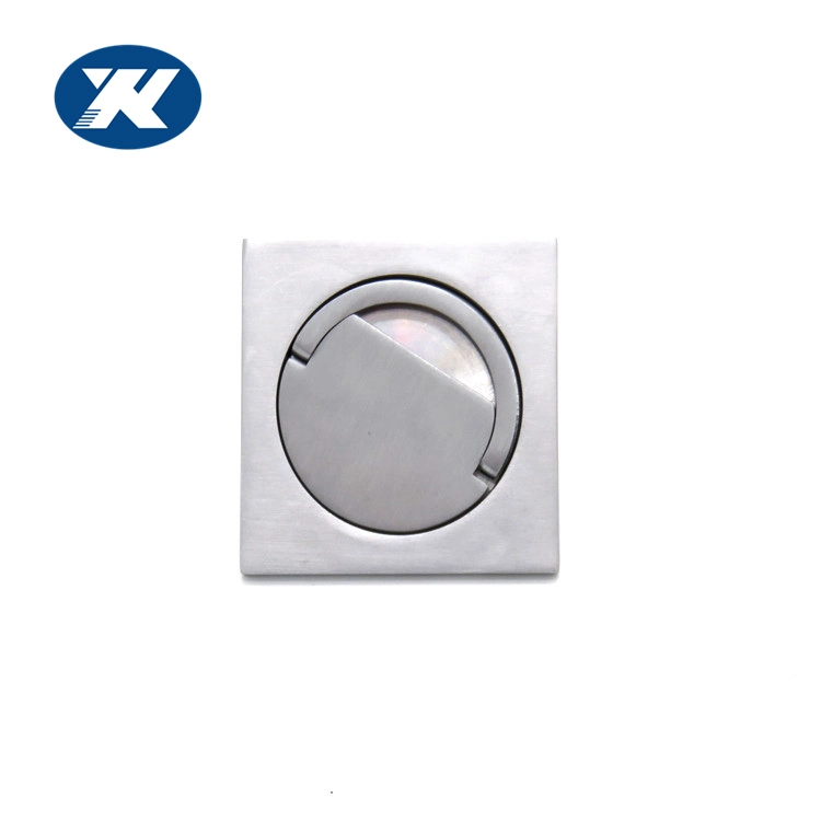 Stainless Steel Door Mounted Flush Pull Chain Ring Light Fixture Door Handle
