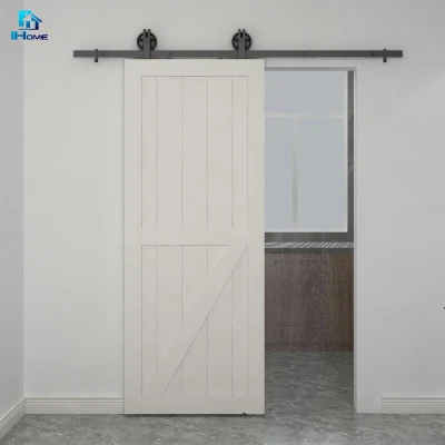 Aluminum Decorative Partition Design Interior Door Slim Narrow Frame Sliding Barn Glass Door for Kitchen