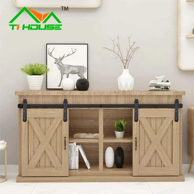 Mini Sliding Barn Wooden Door Hardware for Cabinet and TV Stand