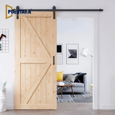 Soundproof Design Modern Solid Wooden Interior Room Sliding Barn Doors