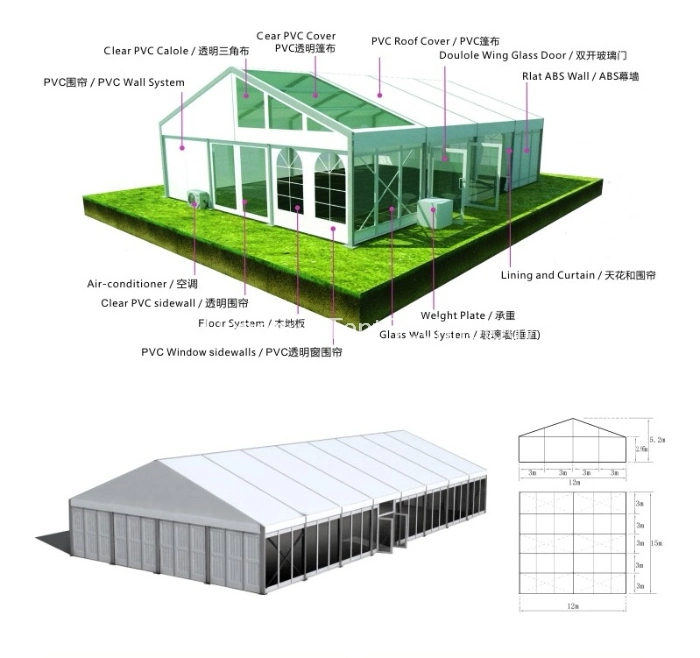 Sandwich Wall Industrial Warehouse Storage Canopy with Rolling Door