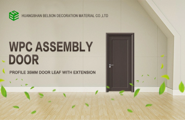 Full WPC Door Assembly Door for Interior Room Good Appearance with Factory Price and High Quality