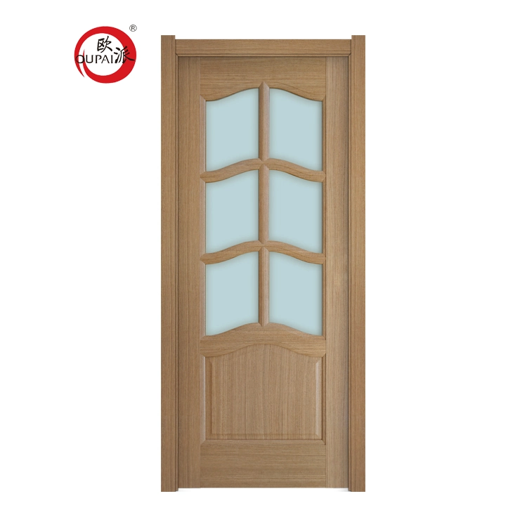 Hot Sale Interior Glass PVC Wood Top Grade Standard Size Inn Door for Room