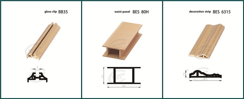 Full WPC Door Assembly Door for Interior Room Good Appearance with Factory Price and High Quality