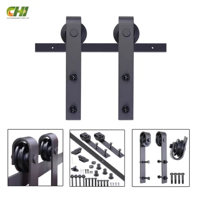 Triple Soft Close Barndoor Hardware Sliding Door Double Track Bypass Barn Door Hardware Stainless for Barn Wood Doors