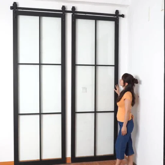 Amazing Interior Wrought Iron Barn Door Powder Coating Iron Security Barn Door